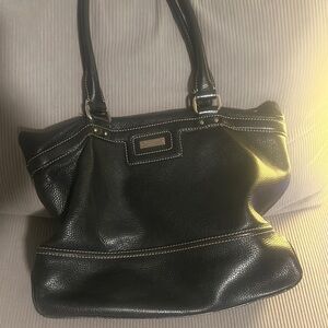 Black Leather Shoulder Bag